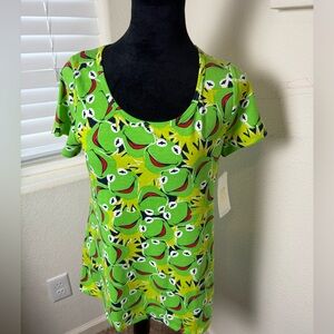LuLaRoe "CLASSIC T" Shirt  NWT Disney‎ MUPPETS Kermit the Frog
